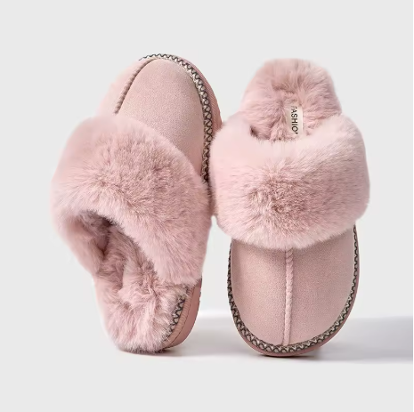 Women's Seasonal Faux Fur Slippers