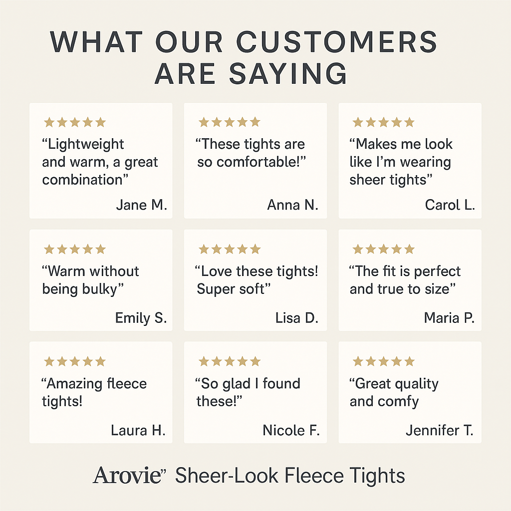 Sheer-Look Fleece Tights