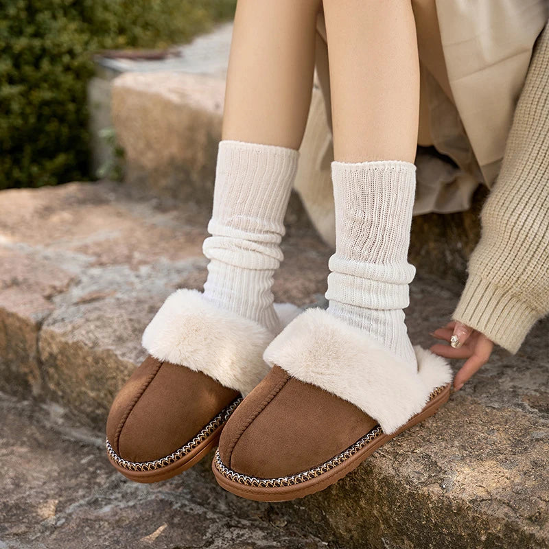 Women's Seasonal Faux Fur Slippers