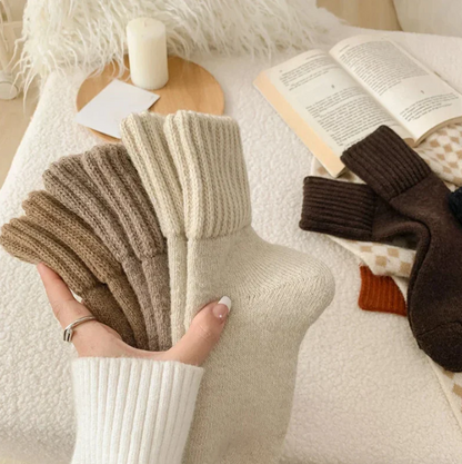 WarmWeave™ Winter Crew Socks — 5-Pack (Mélange Colors)