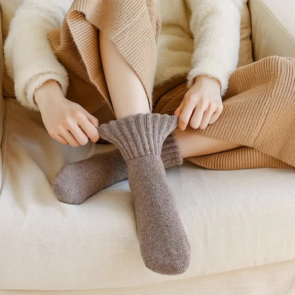 WarmWeave™ Winter Crew Socks — 5-Pack (Mélange Colors)