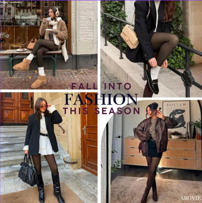 Sheer-Look Fleece Tights