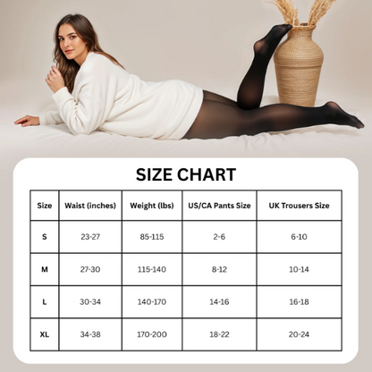 Sheer-Look Fleece Tights